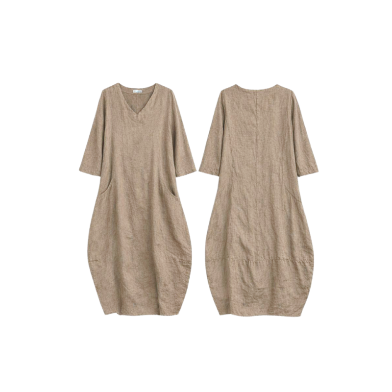 Linane kleit Claire naturaalne .png