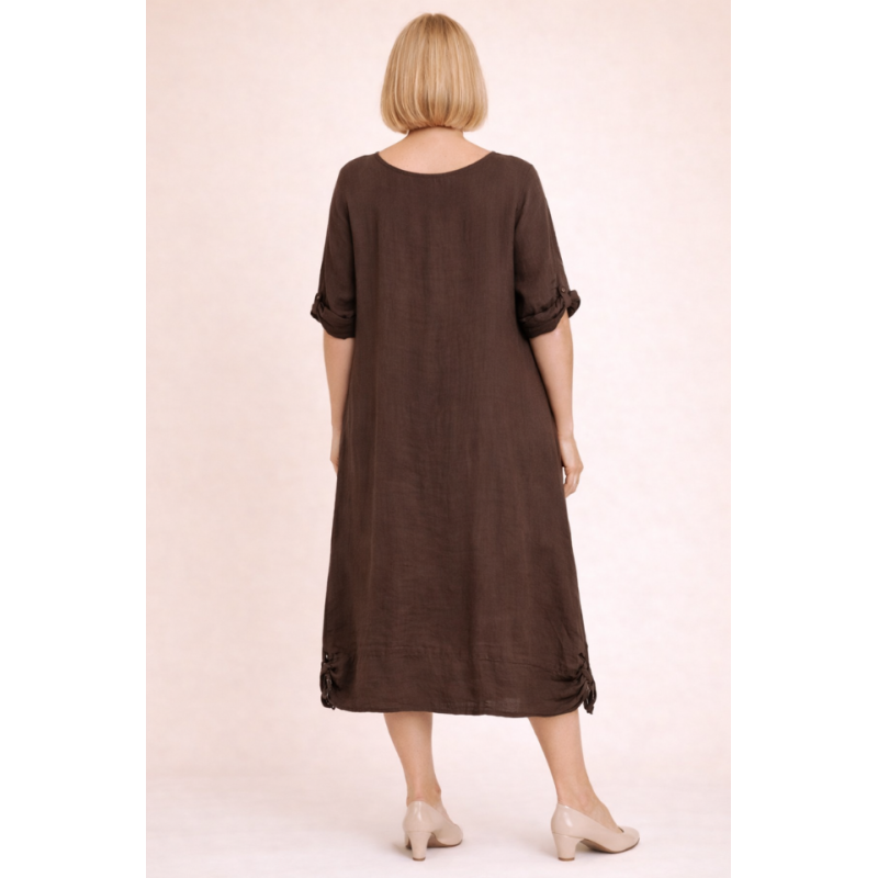 Linane kleit Sophia sokololaadi pruun 124.png