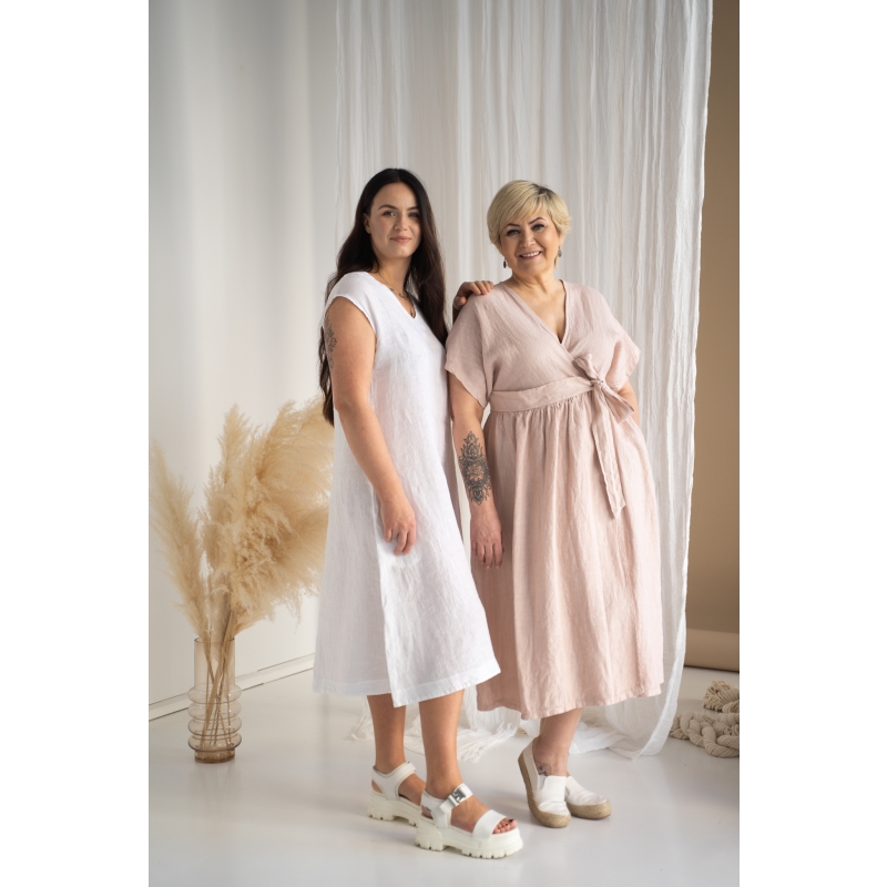 Linane kleit Keiti tuhkroosa ja Kleit Suvi valge -1.jpg