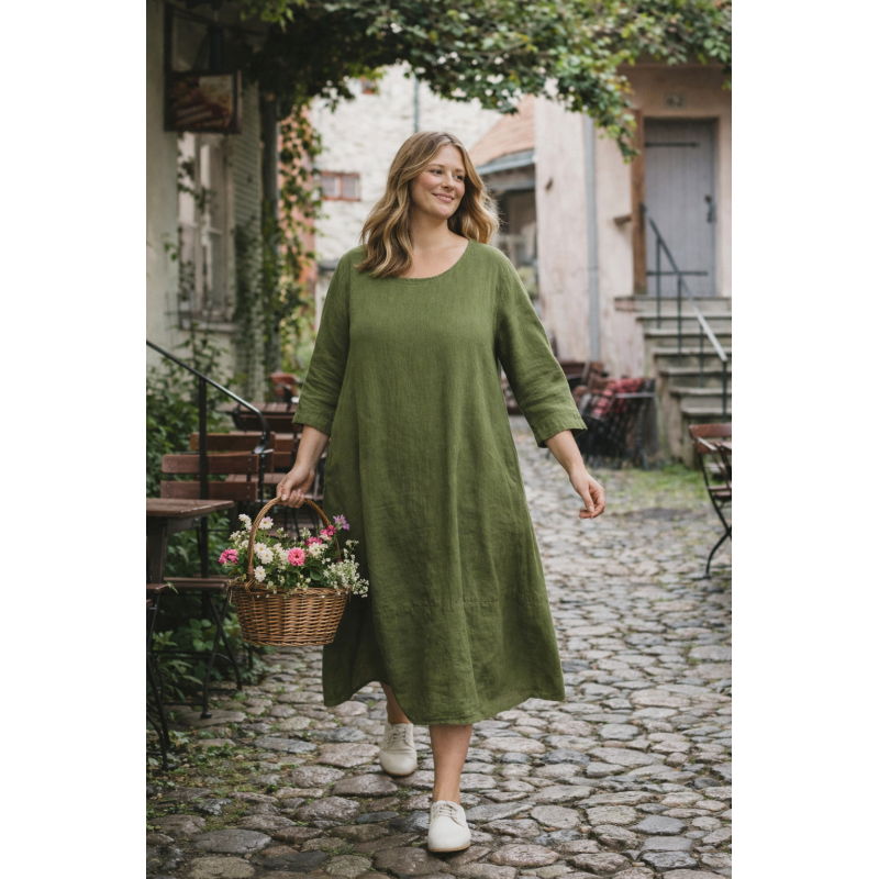 linane kleit annarose oliiviroheline .png