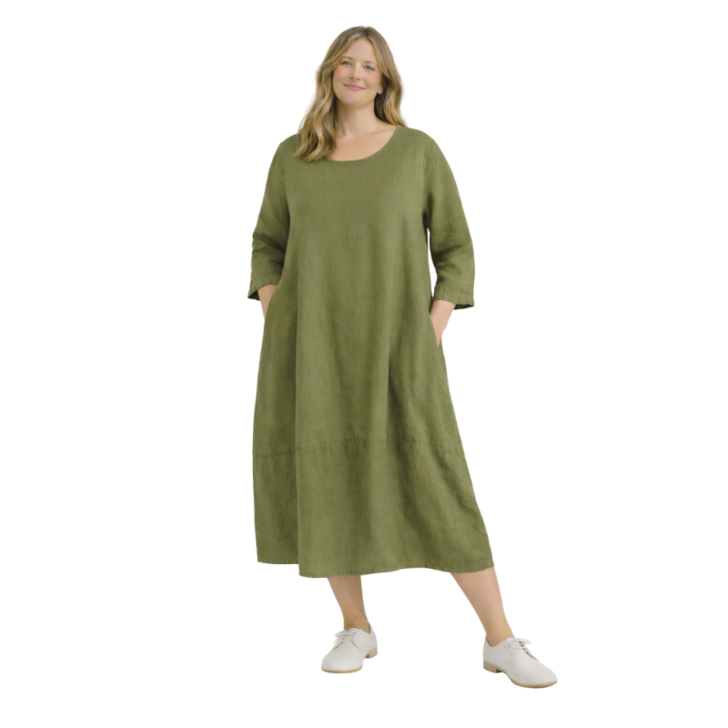 linane kleit annarose oliiviroheline 1.png