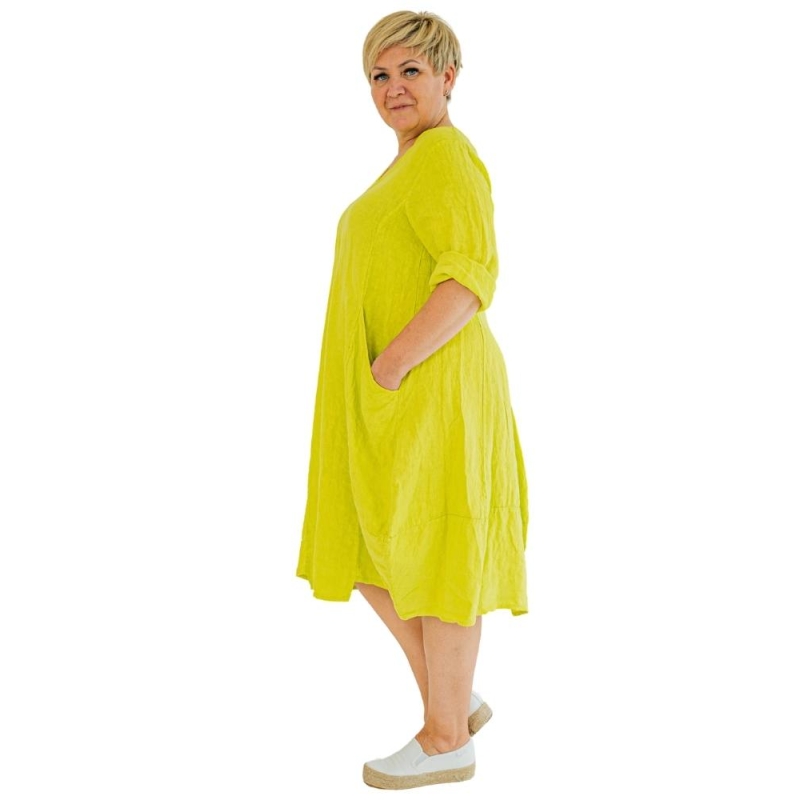 LINANE KLEIT DONNA, mustard