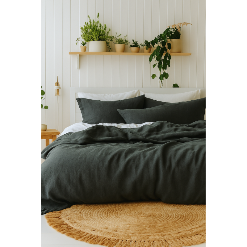 Linane voodipesu forest green.png