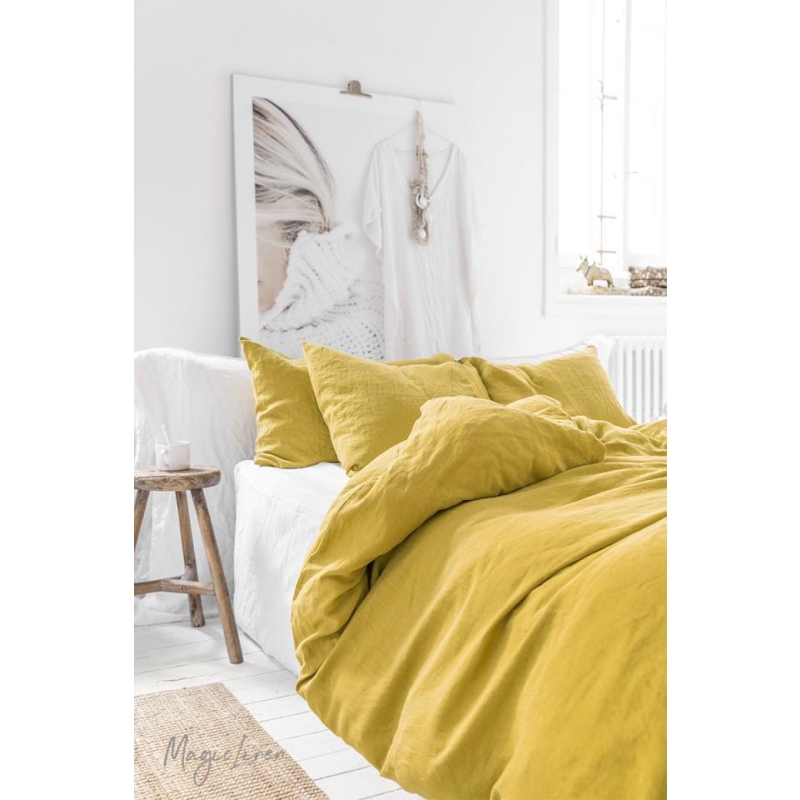 LINANE 3-osaline voodipesukomplekt MOSS YELLOW