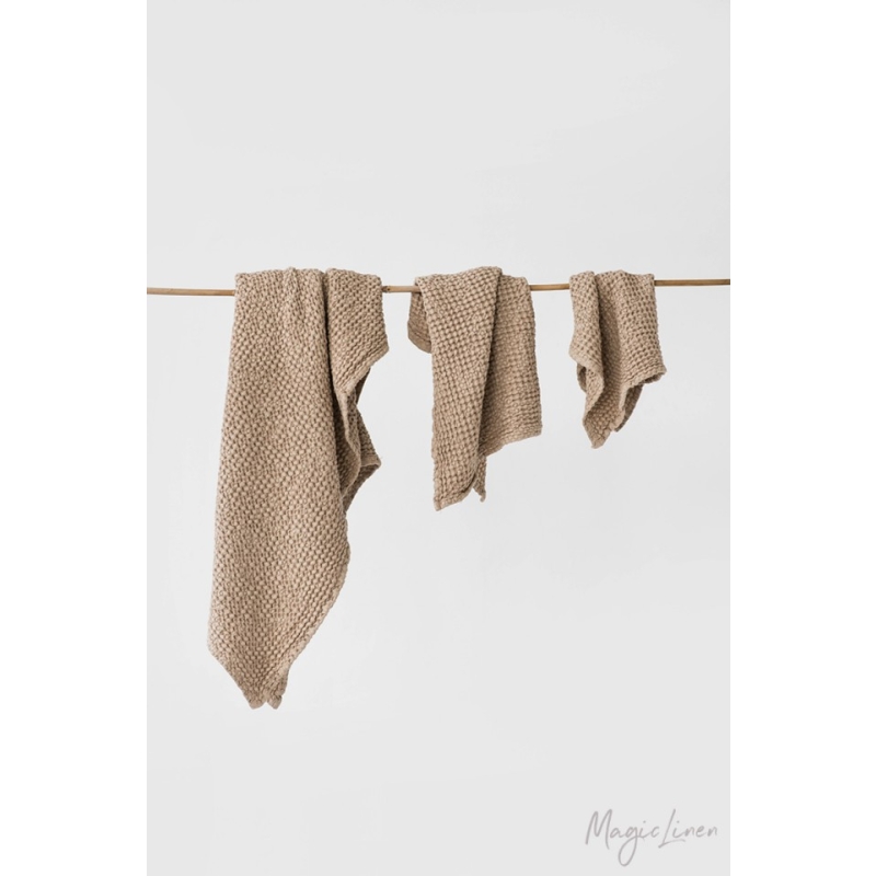 LINASED RÄTIKUD VAHVELKANGAST ( 3 pcs ) BEIGE 