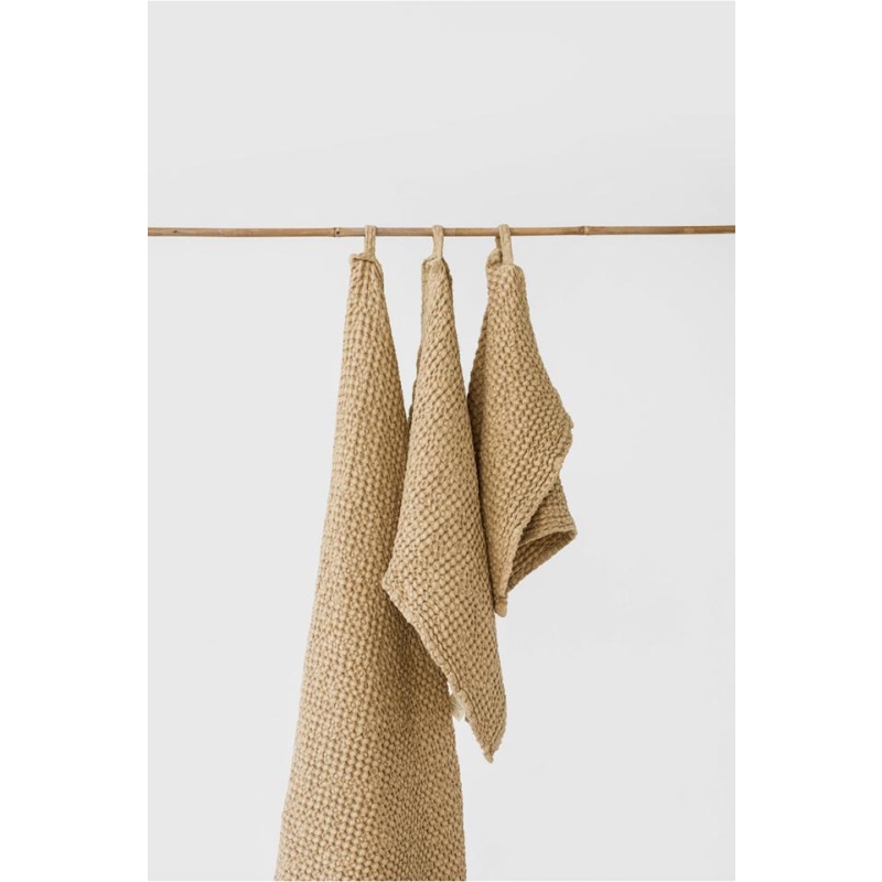 LINASED RÄTIKUD VAHVELKANGAST  (3 pcs)  SANDY BEIGE