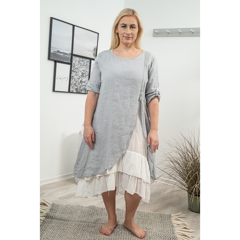 ROMANTIC LINANE KLEIT, LIGHT GREY