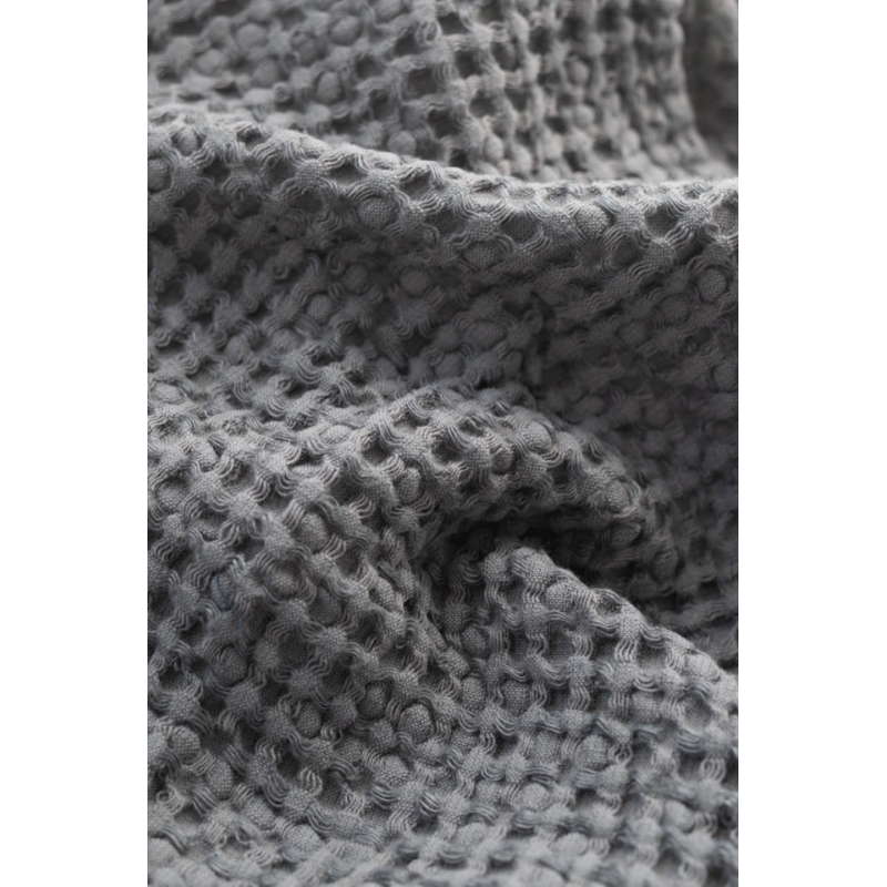 Meeste linane vahvelkoega hommikumantel dark grey 1-1.png