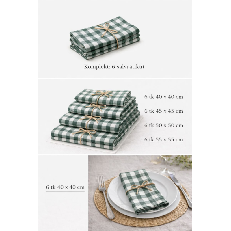 LINASED SALVRÄTIKUD FOREST GREEN GINGHAM 11.png