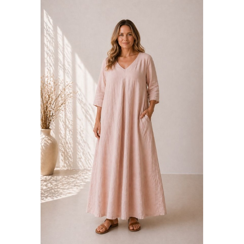 naiste linased kleidid Misty puuderroosa.jpg