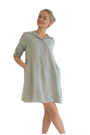 LINEN DRESS_TUNIC IRIS, ash gray