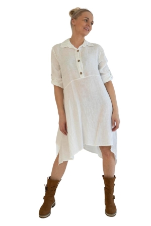 LINEN DRESS_TUNIC SANNE,  white