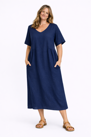 Linane kleit Nadine söekarva sinine