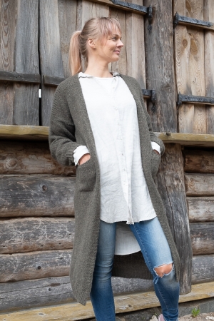 BELLADONNA CARDIGAN, KHAKI