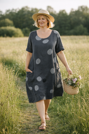 Linane kleittuunika Louise sõekarvahall