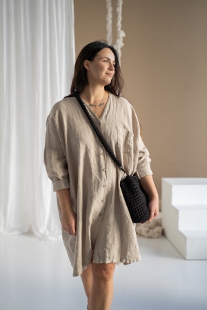 Linen dress Elle natural