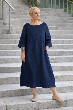 Linane kleit Annarose söekarva sinine