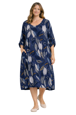 Linane kleit Florina sinine