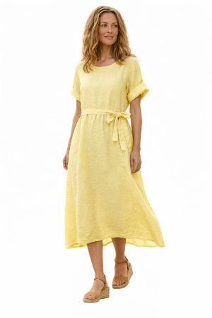 Linane kleit Stella kollane