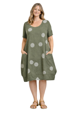 Linane kleittuunika Emma hele samblaroheline