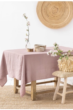 WOODROSE LINEN TABLECLOTH