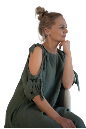 LINANE KLEIT ISABELA, nefriit roheline linasedrõivad@s1.ee