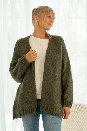 SCILLA CARDIGAN, KHAKI