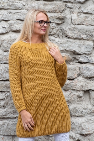 COZY WOOL SWEATER, MUSTARD