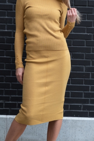 LUCIA SKIRT, MUSTARD 