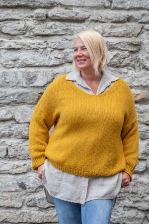 DAYLILY SWEATER, MUSTARD