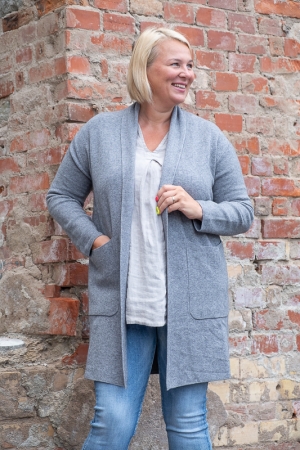 HELENIUM CARDIGAN, GREY