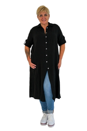 LINANE SÄRKPLUUSKLEIT HANNA, black