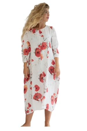 LINANE KLEIT FREEDOM FLOWERS, bianco 