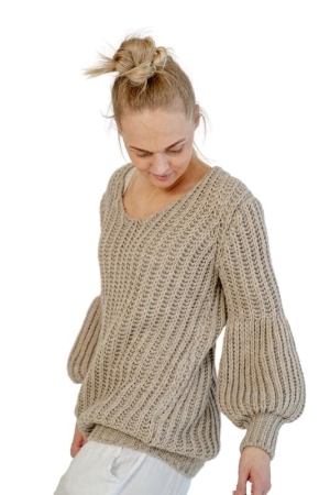 SWEATER ROSE,  BEIGE