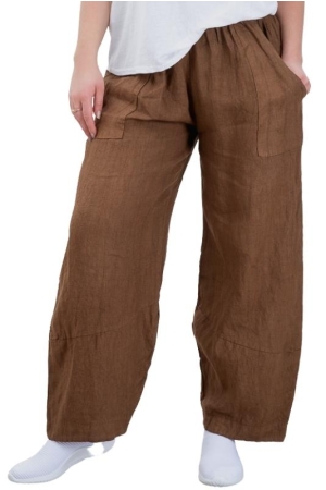 LINASED PÜKSID GOLDFLAME, brown