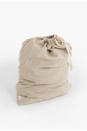 LINEN LAUNDRY BAG IN NATURAL LINEN