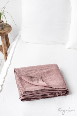 WOODROSE LINEN FLAT SHEET