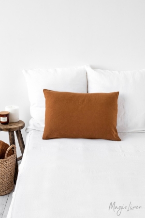 CINNAMON LINEN PILLOWCASE