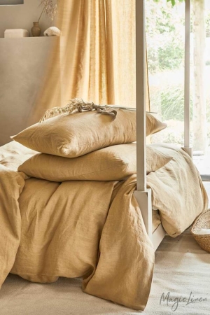 SANDY BEIGE LINEN PILLOWCASE