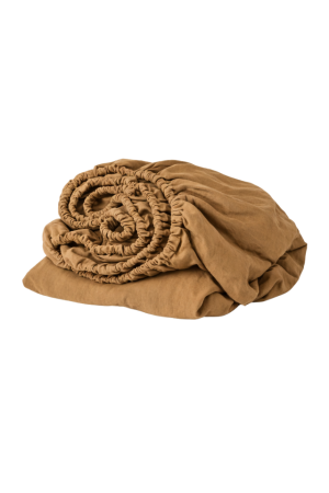 Camel Linen Fitted Sheet