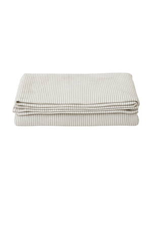 Natural Stripes Linen Flat Sheet