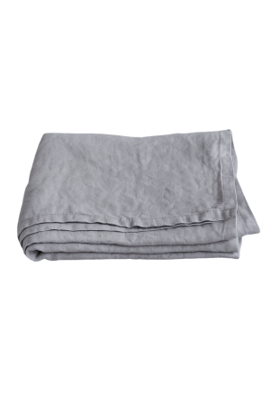 Light Grey Linen Flat Sheet