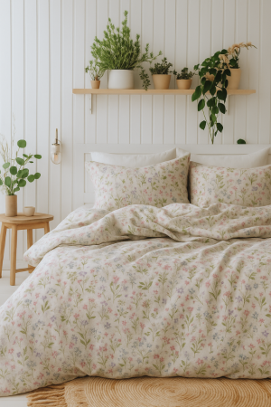 linane voodipesukomplekt botany 