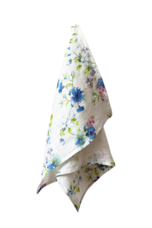 LINANE KÖÖGIRÄTIK WHITE FLOWERS