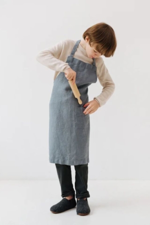 Blue Fog Kids Linen Daily Apron