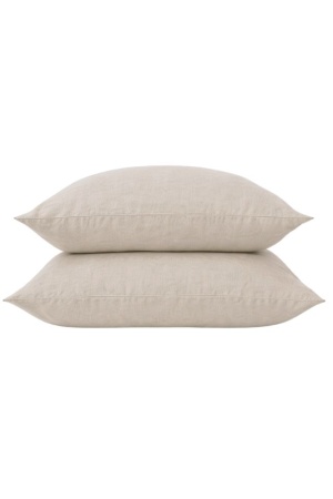 NATURAL LINEN PILLOWCASE - SET OF 2
