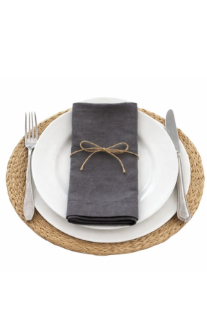 LINASED SALVRÄTIKUD DARK GREY 6 TK