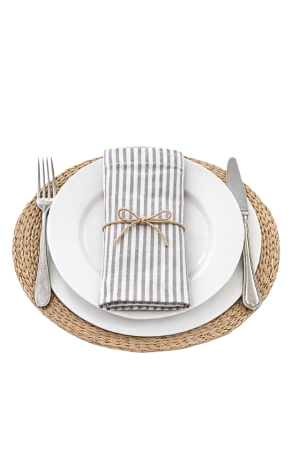 LINASED SALVRÄTIKUD THIN BLACK STRIPES 6 TK