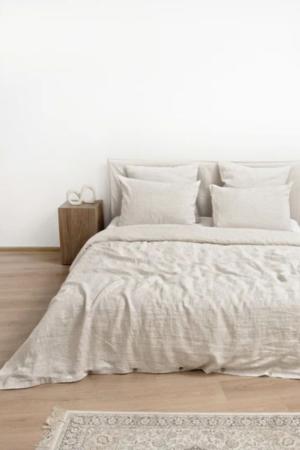 Natural Stripes Linen Duvet Cover