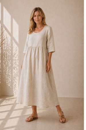 Linane kleit Agnes naturaalne